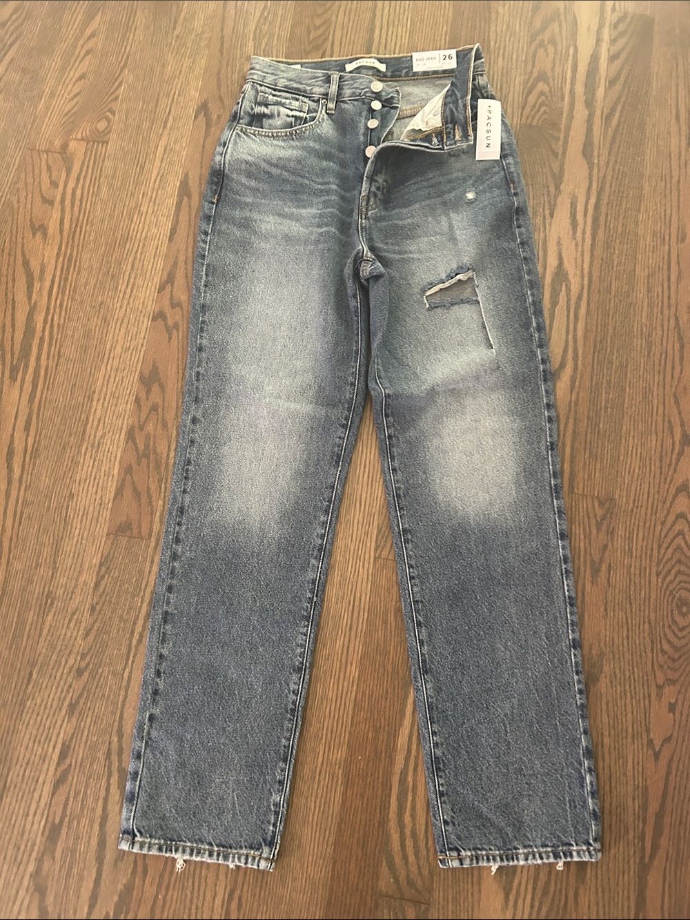 PACsun size 26 Dad jean High-Rise Distressed women’s Jeans - Blue